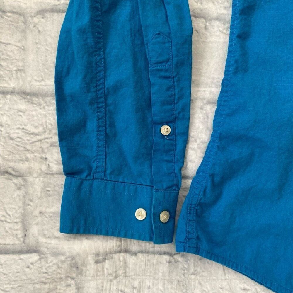 H&M men M Longsleeve button down dress shirt blue - Picture 2 of 7